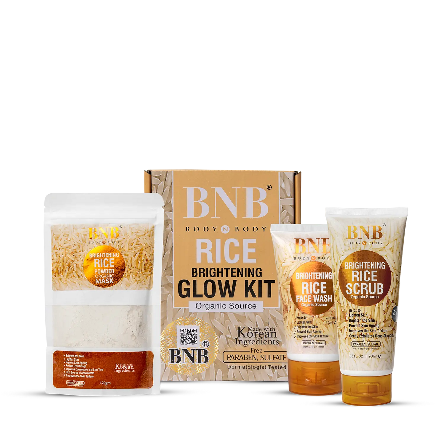 Rice Extract Facial Kit For Bright & Glowing Skin